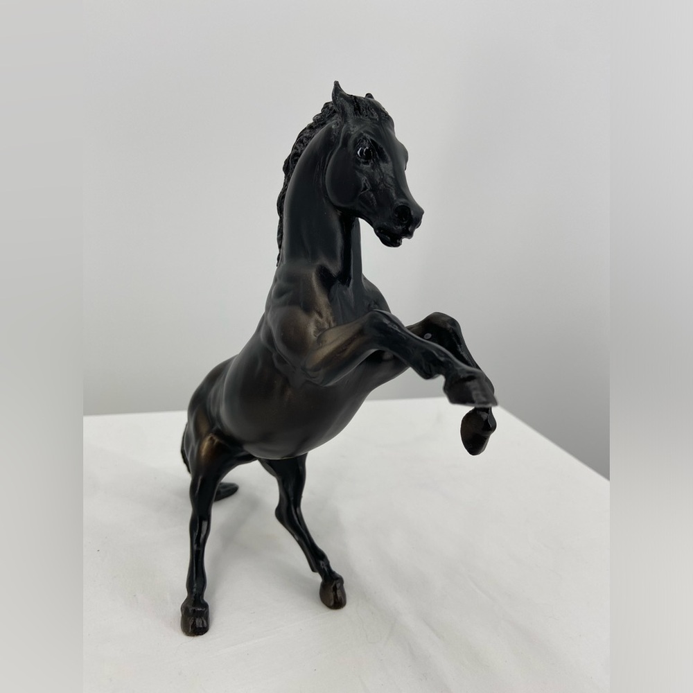Breyer Horse Model Rearing Stallion Bronco Black Mustang